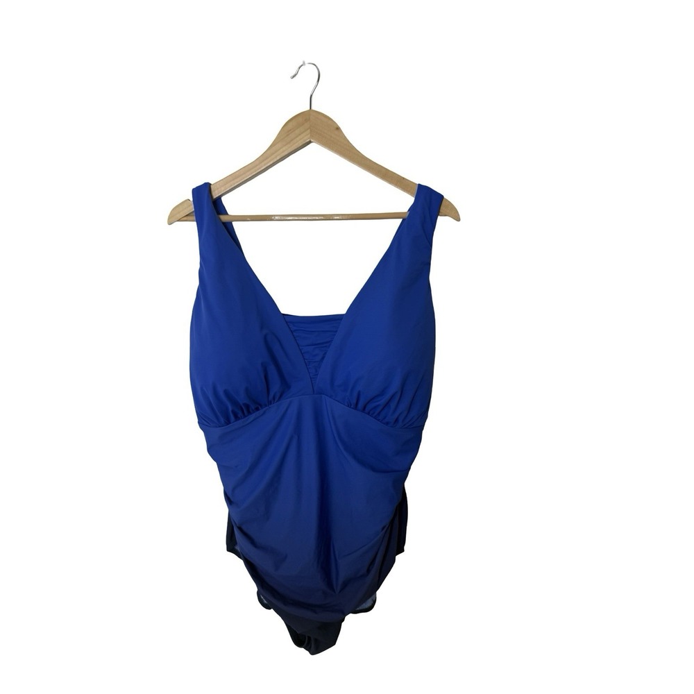 Lands' End  One Piece Swimsuit Size 22W one piece blue ombre swim